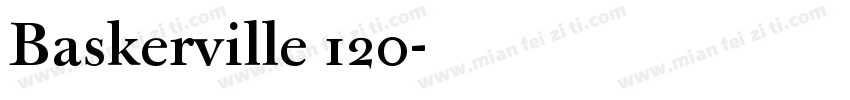 Baskerville 120字体转换